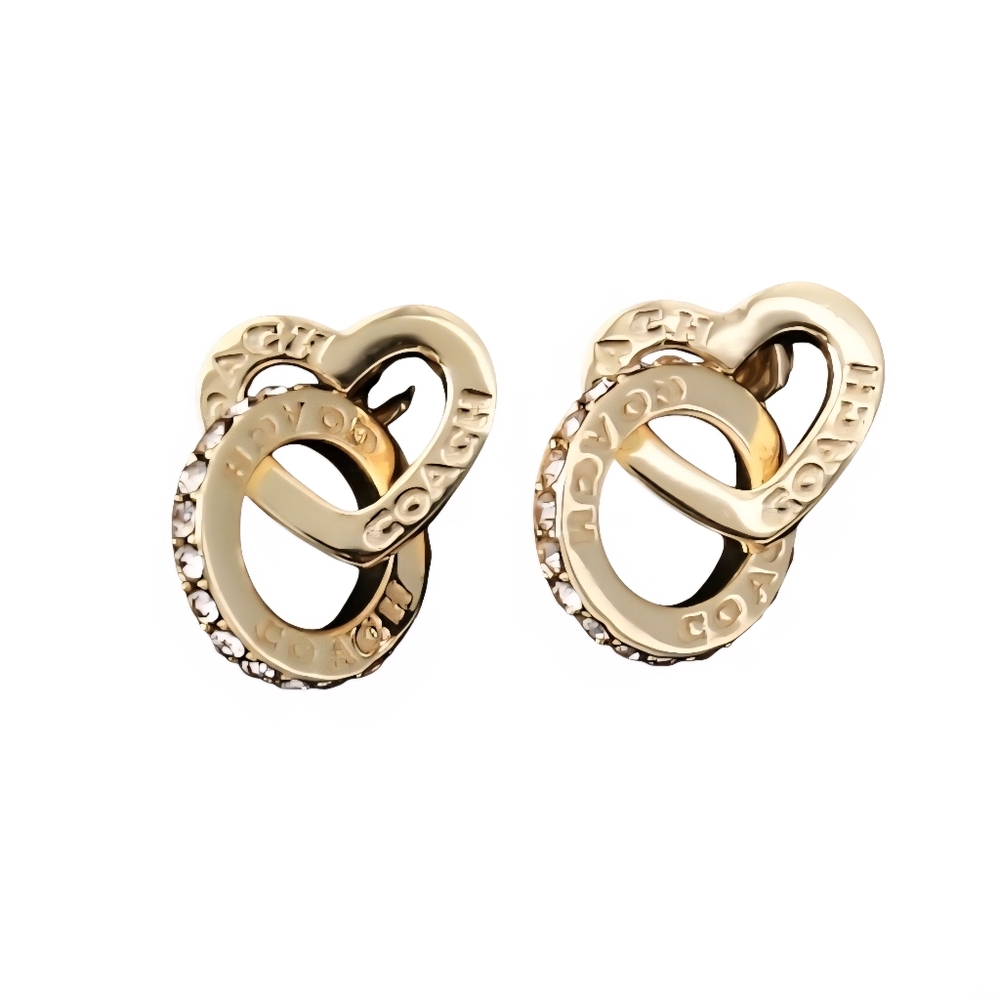 Coach interlocking earrings - Picture 2 of 7